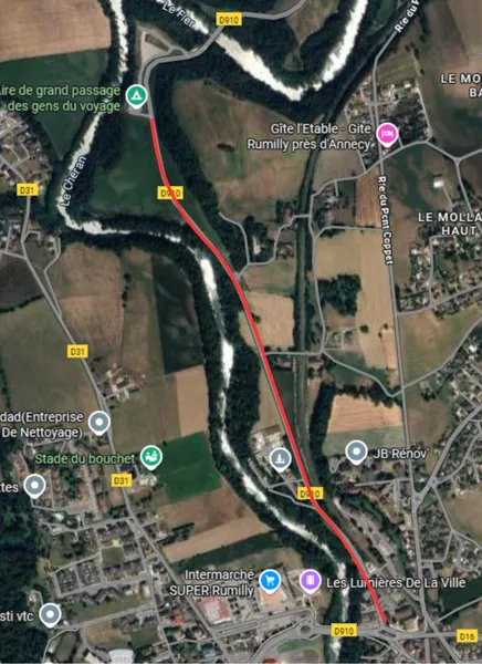 Travaux route de Vallières