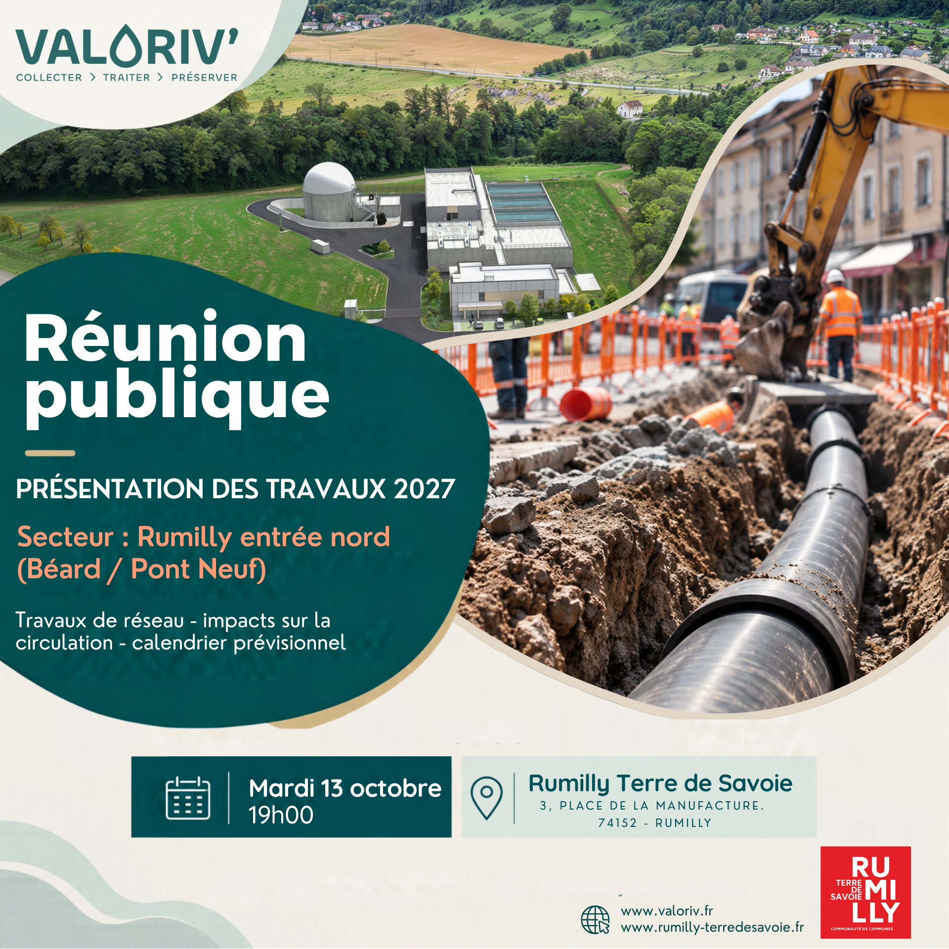 Réunion publique : Travaux 2027 Rumilly Entrée Nord